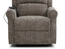 Kyoto Kyoto Baxter Dual Motor Grey Woven Chenille Riser Recliner Chair