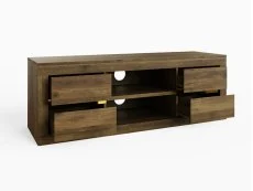 GFW GFW Astley Knotty Oak 4 Drawer TV Unit