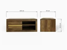 GFW GFW Astley Knotty Oak 2 Drawer Coffee Table