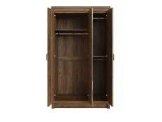 GFW GFW Boston Knotty Oak Mirrored 3 Door Wardrobe