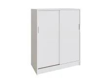 GFW GFW Leighton White Sliding Door Shoe Cabinet