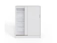 GFW GFW Leighton White Sliding Door Shoe Cabinet