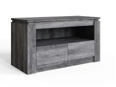 GFW GFW Canyon Charcoal Grey 2 Drawer TV Unit