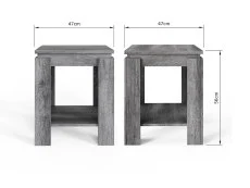 GFW GFW Canyon Charcoal Grey Lamp Table