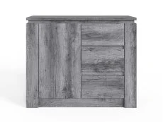 GFW GFW Canyon Charcoal Grey 1 Door 3 Drawer Multi Storage Unit