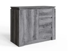GFW GFW Canyon Charcoal Grey 1 Door 3 Drawer Multi Storage Unit