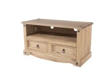 Core Core Corona Waxed Pine Wooden Flat Screen Wooden TV Unit