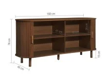 Birlea Birlea Axel Walnut 2 Door Sideboard