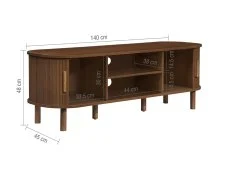 Birlea Birlea Axel Walnut 2 Door TV Cabinet