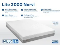 MLILY Mlily Lite Narvi Memory Pocket 2000 Mattress in a Box