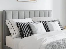 Bedmaster Bedmaster Rhodes Grey Velvet Ottoman Bed Frame