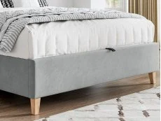 Bedmaster Bedmaster Rhodes Grey Velvet Ottoman Bed Frame