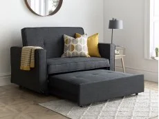 Bedmaster Bedmaster Troy Grey Fabric Sofa Bed