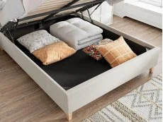 Bedmaster Bedmaster Rhodes Warmstone Velvet Ottoman Bed Frame