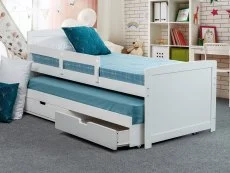 Sweet Dreams Sweet Dreams Jupiter White Wooden Guest Bed Frame