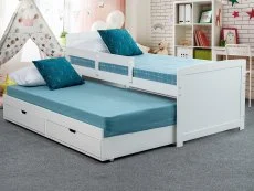 Sweet Dreams Sweet Dreams Jupiter White Wooden Guest Bed Frame
