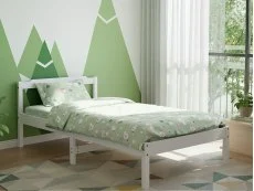 Kidsaw Kidsaw Jinsen White Wooden Bed