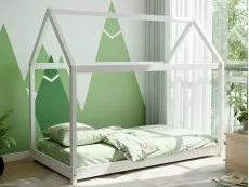Kidsaw Kidsaw Jinsen White Wooden House Bed