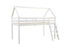 Kidsaw Kidsaw Jinsen White Wooden Mid Sleeper Bed