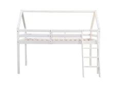 Kidsaw Kidsaw Jinsen White Wooden Mid Sleeper Bed