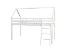 Kidsaw Kidsaw Jinsen White Wooden Mid Sleeper Bed