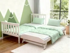 Kidsaw Kidsaw Jinsen White Wooden Pull Out Bed