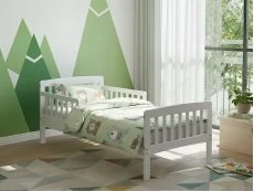 Kidsaw Kidsaw Jinsen White Wooden Toddler Bed