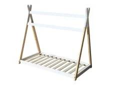 Kidsaw Kidsaw Jinsen White Wooden Toddler House Bed