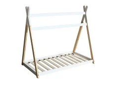Kidsaw Kidsaw Jinsen White Wooden Toddler House Bed