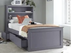 Bedmaster Bedmaster Enzo Grey Storage Wooden Bed Frame