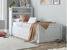 Bedmaster Bedmaster Enzo White Storage Wooden Bed Frame