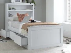 Bedmaster Bedmaster Enzo White Storage Wooden Bed Frame