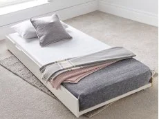 Bedmaster Bedmaster Tyler White Trundle Under Bed Frame