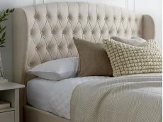 Bedmaster Bedmaster Warwick Natural Velvet Ottoman Bed Frame
