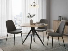 Core Core Aspen Round Light Oak Dining Table