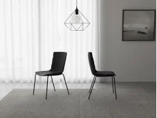 Core Core Bali Set of 2 Black Plastic Dining Chairs