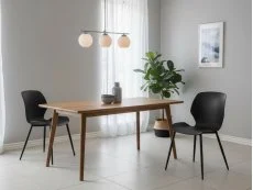 Core Core Carnaby Set of 2 Black Plastic Dining Chairs