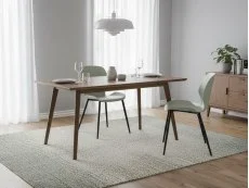 Core Core Carnaby Set of 2 Sage Green Plastic Dining Chairs