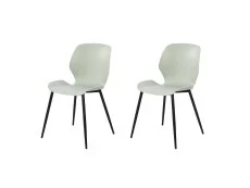 Core Core Carnaby Set of 2 Sage Green Plastic Dining Chairs