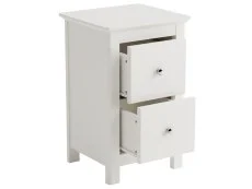 Core Core Nairn 2 Drawer Small White Bedside Table