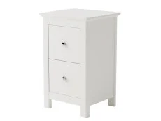 Core Core Nairn 2 Drawer Small White Bedside Table