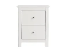 Core Core Nairn 2 Drawer White Bedside Table