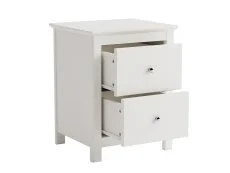 Core Core Nairn 2 Drawer White Bedside Table