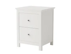 Core Core Nairn 2 Drawer White Bedside Table