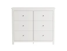 Core Core Nairn 3+3 Drawer White Wide Chest of Drawers