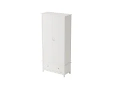 Core Core Nairn White 2 Door 1 Drawer Wardrobe