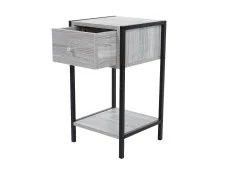 Core Core Kelly 1 Drawer Grey Oak Bedside Table