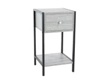 Core Core Kelly 1 Drawer Grey Oak Bedside Table