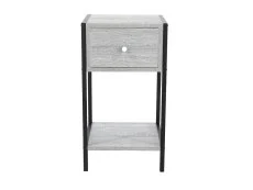 Core Core Kelly 1 Drawer Grey Oak Bedside Table