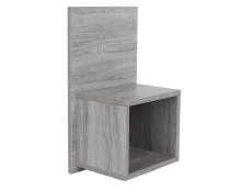 Core Core Kelly Set of 2 Wall Hanging Grey Oak Compact Bedside Table
